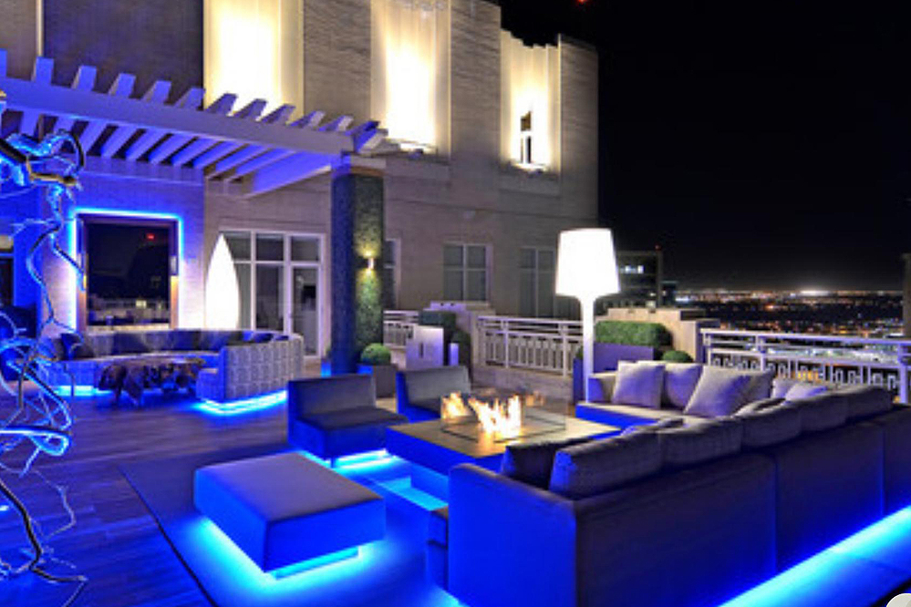 120v Led Strip 120v Strip Light Blue Patio